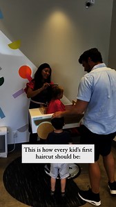 1.4K views | First cut magic 﫶 Sweet stylists, car chairs, fav shows, keepsakes + a . Book their big moment now! | Sit Still A Modern Kids Salon | Facebook