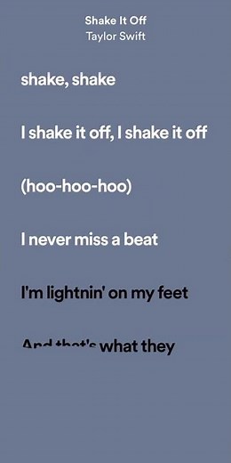 Taylor Swift - Shake It Off (lyrics)