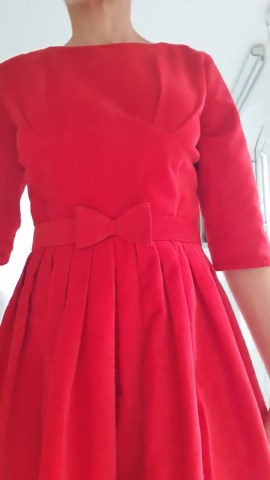 50s Carnegie Model Red Dress. - Etsy