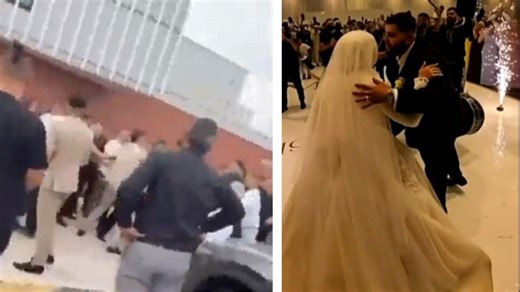 Fists fly as wild fight erupts at lavish Lebanese wedding