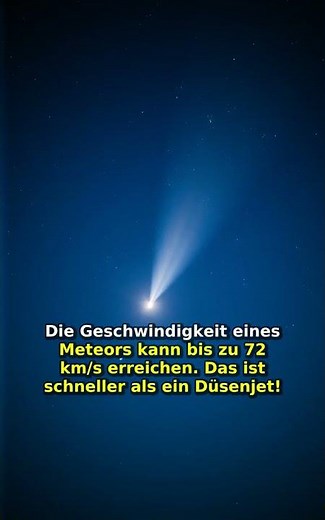 Das Geheimnis hinter Sternschnuppen