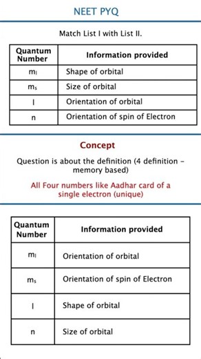 Quantum Numbers & Definitions ⚛️ Easy Tricks NEET & JEE Explained 🔥 n, l, mₗ & mₛ Made Easy