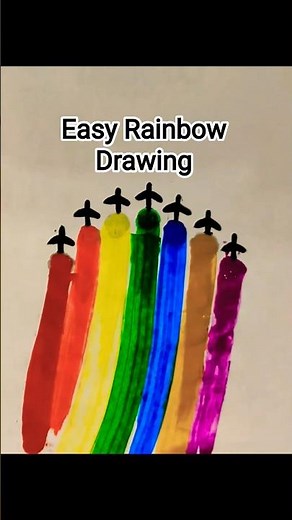 Easy Rainbow Drawing #easy #drawing #rainbow #viral