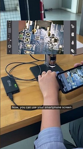 Connect Dino-Lite Microscope to Smartphone Using WF-10