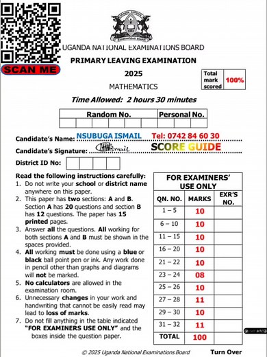 Guía para el puntaje MTC PLE 2025 en Twinbrook