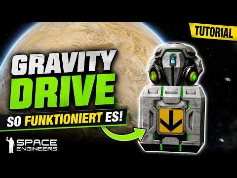 Space Engineers Gravity Drive Tutorial (German/Deutsch) | Complete Build Guide