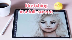 フルスクリーンでのスケッチ by hikiarts - お絵かきのコツ | CLIP STUDIO TIPS