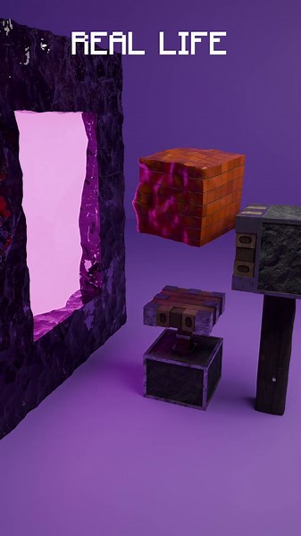 Minecraft Vs Real Terracotta🌿🫟#blender3d #3dart #3danimation #minecraft