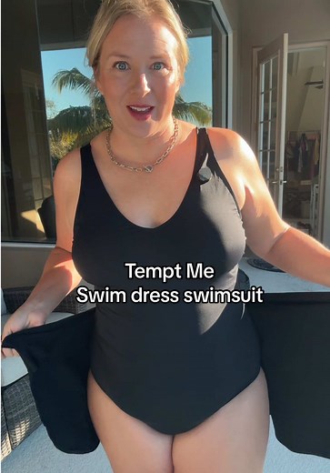 Flattering Plus Size Swim Dress for Confidence at the Beach