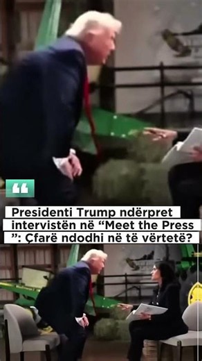 Presidenti Trump ndërpret intervistën në “Meet the Press”: Çfarë ndodhi në të vërtetë?