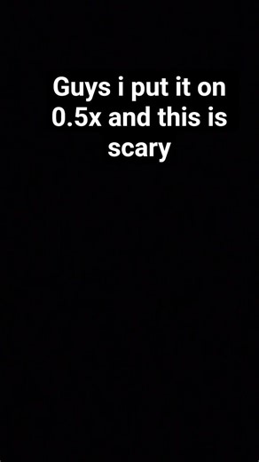 guys dont put it on 0.5x speed