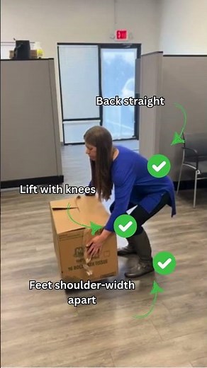 How to lift heavy objects at work safely #safety #worklife #warehouse #industrial