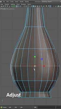 How to model a Vase in Autodesk Maya absolute beginner, In one minute #shorts