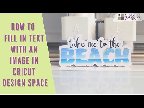 How to Fill in a Font with an Image // Cricut Design Space Tutorial for Beginners.