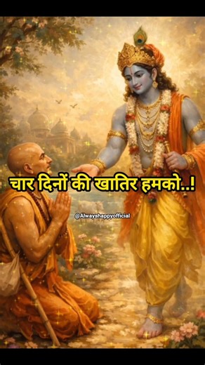 🙏चार दिनों की खातिर हमको✨️🚩| Jagat Mein Sab Matlab Ke Yaar |#krishna #bhakti #shorts #viral #bhajan🙏
