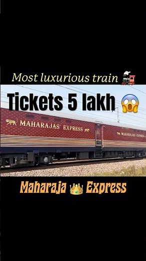 Palace on wheel train (maharaja express) is most luxurious train in India with ticket worth 5 lakhs