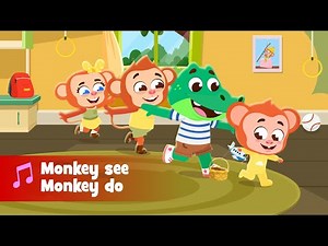Monkey See Monkey Do | Nursery Rhymes and Tunes with Lyrics