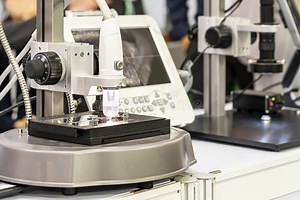 High Quality Video Microscope during Inspection Drill Bit on Stage for Appearance Check and Etc of Quality Control in Industrial Stock Image - Image of industrial, engineering: 253208839