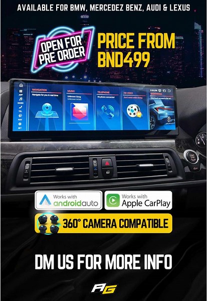 Your Premium Upgrade to your luxury BMW. OPEN FOR PRE-ORDER. Follow @senghoehuat.bn IG and DM us for more info! #fyp #foryou #autogadgets #brunei #androidplayer