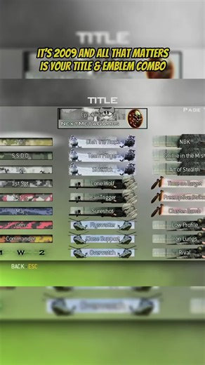 When Titles & Emblems meant something 🥹 #callofduty #modernwarfare #mw2 #gaming #nostalgia