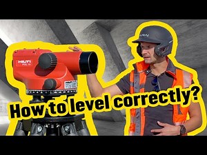 How to Use an Optical Level Step by Step! HILTI POL 15 - Surveying