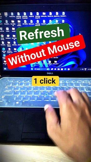 Without Mouse laptop Refresh 😱 | 1 Sec Trick 💻⚡