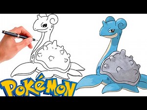 How To Draw LAPRAS POKEMON #131 | Generation 1