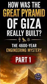 Part 1 - How Was the Great Pyramid of Giza Really Built? | The 4600-Year Engineering Mystery