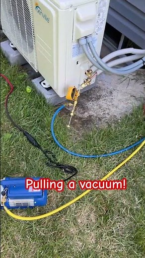 Pulling a vacuum on my mini split! #hvac #minisplit #diyprojects