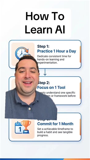wait for it...the 3 PROVEN steps to start learning AI 🤖 Comment GUIDE to get the FREE AI Roadmap and accelerate your AI journey! 💪 #fyp #ailearning #aitools #aiexpert #aijourney