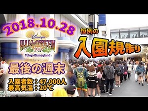 東京ディズニーランド 2018.10.28の様子