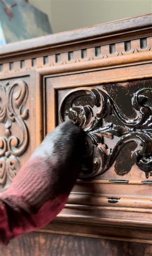 Exquisite Furniture Revival… 💫 #diy #vintage #furniture #diyhomedecor #doityourself #reloverestore #diyprojects #beforeandafter #upcycledfurniture #furnituremakeover #paintedfurniture #furnitureflip #restore #flip #revival #lifestyle #fblifestyle | ReLove ReStore