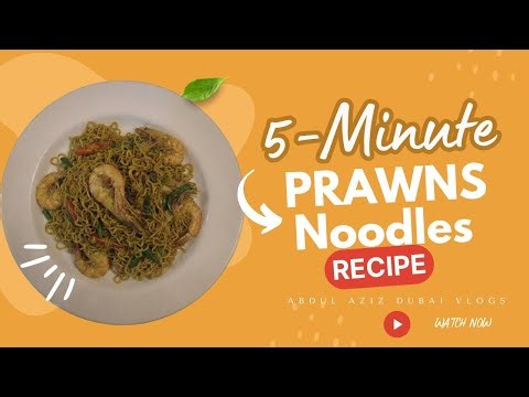 Spicy Prawns Noodles | Quick & Delicious Seafood Recipe | 5-Minute Meal