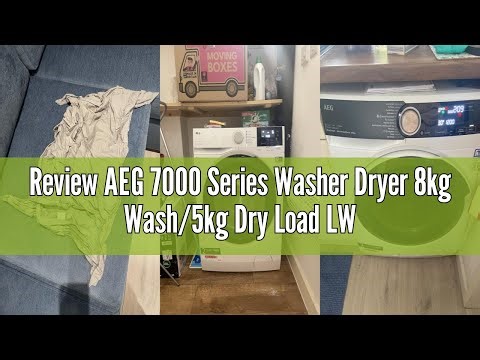 Review AEG 7000 Series Washer Dryer 8kg Wash/5kg Dry Load LWR7185M4B, Prosteam Freestanding Washer D