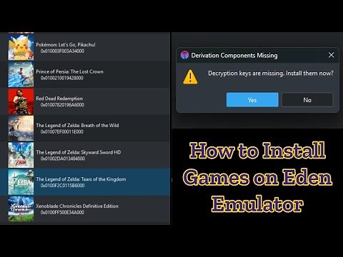 How to Fix "Decryption Keys are Missing" on Eden Emulator | How to Install Games (2026)