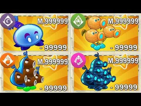 PvZ 2 Strategies - Random Team Plants Max Power Up Level Mastery 999999 in Plants vs Zombies 2 #62