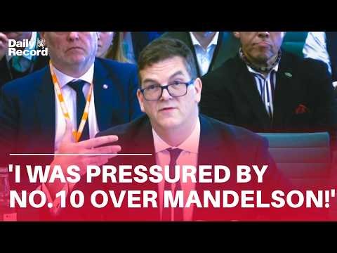 Sir Olly Robbins reveals he was 'PRESSURED' by No.10 over Mandelson scandal