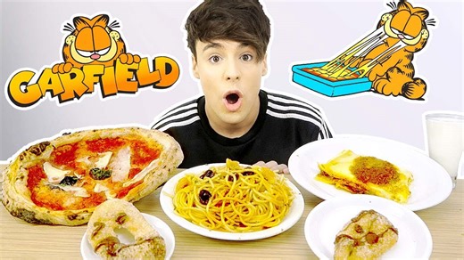 I ate only Garfield foods for 24 hours straight