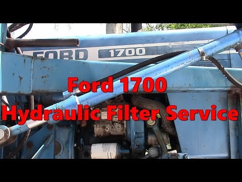 Ford 1700 Hydraulic Filter Screen Cleaning and Oil Change Service