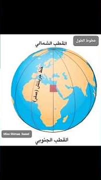 شرح خطوط الطول وأهميتها| #الخامس_الابتدائى