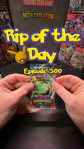 1.6K views | Opening a pack of Pokemon cards every day for a year. Day 300 - Twilight Masquerade . . . . #pokemon #pokemoncommunity #pokemontcg #pokemoncards #collector | PokeYen | Facebook