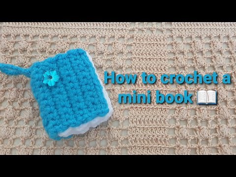 How to crochet a mini book 📖 keychain 🔑🔗 super cute 😍