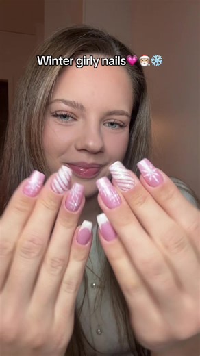 Winter Girly Nails Ideas for December Festivities