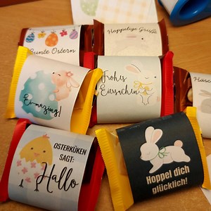 Ostern Mini Banderolen | Ostertisch Deko, Gastgeschenke, Osteridee, Mitbringsel, Ostergeschenk klein, digitales Produkt - Etsy.de