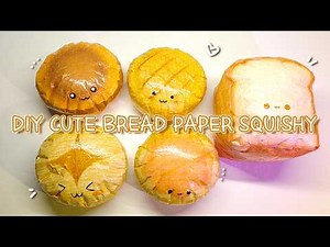 DIY Paper Squishy | Cute Bread – So Satisfying 🍞✨