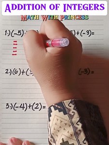 Basic Math Review: Math for Kids || Addition Of Integers #math #mathreview #mathematics #mathwithprincess #mathviral #mathlessons #mathtricks #mathshortcuts #AddingIntegers | Math with Princess