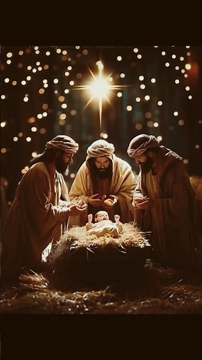 A Holy Christmas Nativity Scene