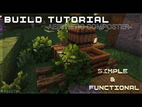 Minecraft: How to Build an AESTHETIC Composter (Simple & Functional)