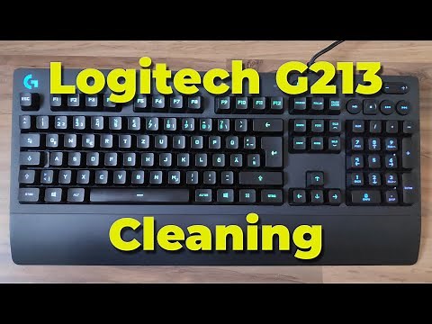 Logitech G213 Gaming Keyboard - Cleaning