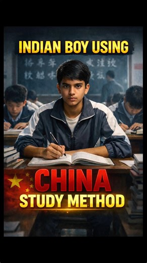 Indian boy using Chinese study method #shorts #shortsfeed #youtubeshorts #youtube